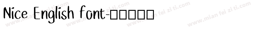 Nice English font字体转换